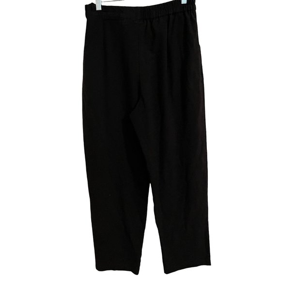 BRIGGS Straight Leg pants Size 14 PETITE Black pull on - Picture 2 of 7